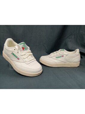 Reebok Club C Sneakers Leather Chalk Kid's Size 3 BRAND NEW IN BOX!